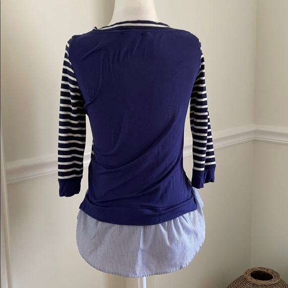 Anthropologie Antibes Tee Little Yellow Button - Picture 4 of 6